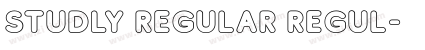 Studly Regular Regul字体转换 Studly Regular Regul字体转换